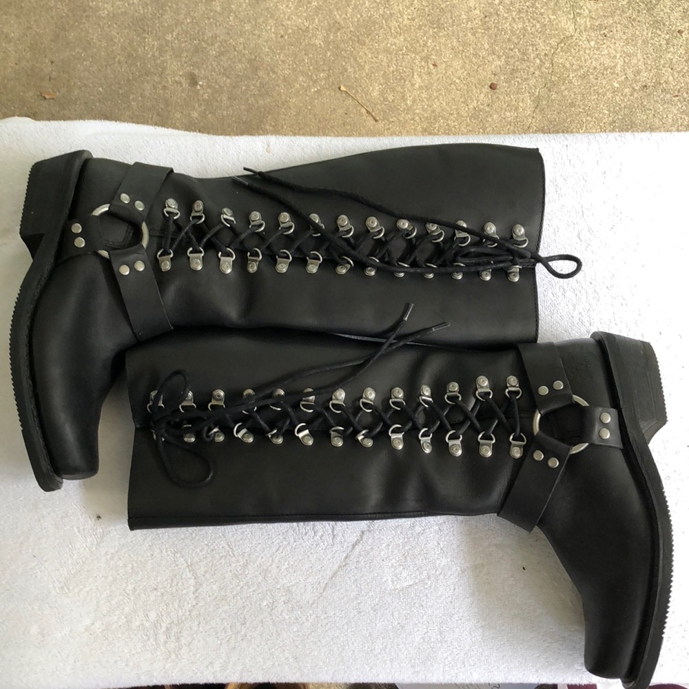 Harley-Davidson Black Lace Up Boots